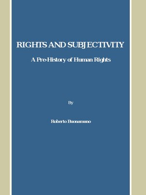 cover image of Rights and Subjectivity